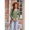 imageGRACE KARIN 2025 Womens 34 Sleeve Crochet Knit Button Down Cardigan Cropped Shrug Bolero Lightweight Sweaters TopsGreen