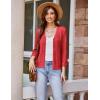 imageGRACE KARIN 2025 Womens 34 Sleeve Crochet Knit Button Down Cardigan Cropped Shrug Bolero Lightweight Sweaters TopsWatermelon Red