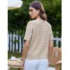 imageGRACE KARIN Womens Short Sleeve Cable Knit Summer Cardigan Sweater Lightweight Button Up Cardigan ShrugsApricot