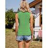 imageGRACE KARIN Womens Spring Summer Sweater Vest 2025 Casual Knit Sleeveless V Neck Button Down Crochet Crop Tank TopsGreen