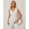 imageGRACE KARIN Womens Spring Summer Sweater Vest 2025 Casual Knit Sleeveless V Neck Button Down Crochet Crop Tank TopsIvory