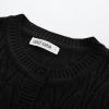 imageGRACE KARIN 2025 Womens Summer Short Sleeve Sweater Cardigan Lightweight Crew Neck Sweater Crochet Knit TopBlack