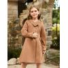 imageGRACE KARIN Girls Dress Coat Kids Wool Lapel Long Button Jackets Fall Winter Outerwear Peacoat with Pockets 512YCamel