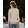 imageGRACE KARIN Lightweight Cardigan Sweaters for Women 2025 34 Sleeve Lace Button Open Front Bolero ShrugApricot