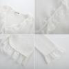 imageGRACE KARIN Lightweight Cardigan Sweaters for Women 2025 34 Sleeve Lace Button Open Front Bolero ShrugWhite