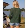 imageGRACE KARIN Womens 2025 Spring Summer Long Sleeve Crochet Pullover Sweater Hollow Out Knit Tops Off Shoulder TShirtsArmy Green