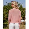 imageGRACE KARIN Womens 2025 Summer Cardigans Long Sleeve Open Front Hollow Out Crochet Knit Cardigan SweaterDusty Rose