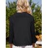 imageGRACE KARIN Womens 34 Sleeve Cropped Cardigan Elegant Open Front Sweater Cardigan Lightweight Bolero Shrug S2XLBlack