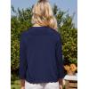 imageGRACE KARIN Womens 34 Sleeve Cropped Cardigan Elegant Open Front Sweater Cardigan Lightweight Bolero Shrug S2XLNavy Blue