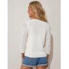 imageGRACE KARIN Womens Zip Up Cardigan Sweaters Lightweight Summer 34 Sleeve Cardigan Cropped V Neck SweaterWhite