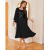 imageGRACE KARIN Wedding Guest Dress Mother of The Bride Dresses Two Piece Formal Sequin Dress with Jacket Tea Length 2025Black