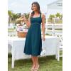 imageGRACE KARIN Womens 2025 Summer Midi Dresses Casual Sleeveless Square Neck A Line Tank Top Dress Flowy Trendy Work DressBlue Green