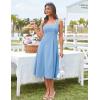 imageGRACE KARIN Womens 2025 Summer Midi Dresses Casual Sleeveless Square Neck A Line Tank Top Dress Flowy Trendy Work DressLight Blue