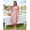 imageGRACE KARIN Womens 2025 Summer Midi Dresses Casual Sleeveless Square Neck A Line Tank Top Dress Flowy Trendy Work DressPink