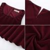 imageGRACE KARIN Womens 2025 Summer Midi Dresses Casual Sleeveless Square Neck A Line Tank Top Dress Flowy Trendy Work DressWine Red