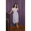 imageGRACE KARIN Womens Casual Summer Dresses V Neck Flutter Ruffle Short Sleeve Dresses 2025 Empire High Waist Flowy Midi DressPurple