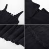 imageGRACE KARIN Womens Summer Midi Tulle Wedding Guest Party Dress Tiered A Line Dress Sleeveless Flowy DressBlack