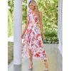 imageGRACE KARIN Womens Summer One Shoulder Sleeveless Dresses Floral Flowy Ruffle High Low Wedding Guest Maxi SundressesFlame Print