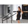imageGRACE KARIN 2025 Womens Buttons Belted Square Neck Business Work Dress Sleeveless Bodycon Midi DressBlack