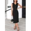 imageGRACE KARIN Womens 2025 Summer Wear to Work Dress V Neck Sleeveless Office Business Midi Sheath Pencil DressesBlack