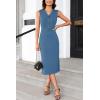 imageGRACE KARIN Womens 2025 Summer Wear to Work Dress V Neck Sleeveless Office Business Midi Sheath Pencil DressesIndigo Blue