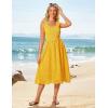 imageGRACE KARIN 2025 Womens Dress Summer Sleeveless Casual Vacation Embroidered Midi Dress with PocketsLemon Yellow