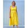 imageGRACE KARIN 2025 Womens Dress Summer Sleeveless Casual Vacation Embroidered Midi Dress with PocketsLemon Yellow