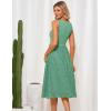 imageGRACE KARIN 2025 Womens Dress Summer Sleeveless Casual Vacation Embroidered Midi Dress with PocketsLight Green