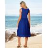 imageGRACE KARIN 2025 Womens Dress Summer Sleeveless Casual Vacation Embroidered Midi Dress with PocketsRoyal Blue