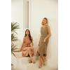imageGRACE KARIN Women Casual Summer Dress 2025 Business Work Belted Sleeveless Button Down Shirt Midi Dresses with PocketsKhaki