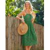 imageGRACE KARIN Womens 2024 Summer Sleeveless Eyelet Dress Casual Knot Front A Line Dresses Elegant Hollow Out Midi DressGreen