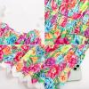 imageGRACE KARIN Womens 2025 Summer Floral Dress Casual Spaghetti Strap Flowy Dresses RIC Rac Trim Sundress Beach Midi DressRed Blue Floral