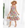 imageGRACE KARIN Womens 2025 Summer Floral Dress Casual Spaghetti Strap Flowy Dresses RIC Rac Trim Sundress Beach Midi DressRed Blue Floral