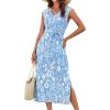 Blue White Floral