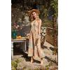 imageGRACE KARIN 2025 Womens Criss Cross Halterneck Sleeveless Summer Floral Print Flowy A Line Maxi DressGreygreen