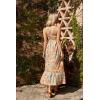 imageGRACE KARIN 2025 Womens Criss Cross Halterneck Sleeveless Summer Floral Print Flowy A Line Maxi DressGreygreen
