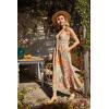 imageGRACE KARIN 2025 Womens Criss Cross Halterneck Sleeveless Summer Floral Print Flowy A Line Maxi DressGreygreen
