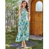 imageGRACE KARIN 2025 Womens Criss Cross Halterneck Sleeveless Summer Floral Print Flowy A Line Maxi DressLime Flowers
