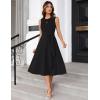 imageGRACE KARIN Women 2025 Work Dress Sleeveless Tie Waist Elegant Party Cocktail A Line Flowy Midi Dress with PocketsBlack