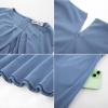 imageGRACE KARIN Women 2025 Work Dress Sleeveless Tie Waist Elegant Party Cocktail A Line Flowy Midi Dress with PocketsGrey Blue