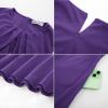 imageGRACE KARIN Women 2025 Work Dress Sleeveless Tie Waist Elegant Party Cocktail A Line Flowy Midi Dress with PocketsPurple