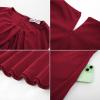 imageGRACE KARIN Women 2025 Work Dress Sleeveless Tie Waist Elegant Party Cocktail A Line Flowy Midi Dress with PocketsRed