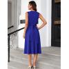 imageGRACE KARIN Women 2025 Work Dress Sleeveless Tie Waist Elegant Party Cocktail A Line Flowy Midi Dress with PocketsRoyal Blue