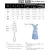 imageGRACE KARIN Womens Elegant Floral Summer Maxi Dress VNeck Ruffle Sleeve Empire Waist ALine Casual Long Tiered Dress with Pockets