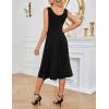 imageGRACE KARIN Womens Sleeveless Cocktail Party Dress 2025 Wedding Guest Vintage A Line Midi Dresses with PocketsBlack