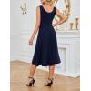 imageGRACE KARIN Womens Sleeveless Cocktail Party Dress 2025 Wedding Guest Vintage A Line Midi Dresses with PocketsNavy Blue