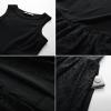 imageGRACE KARIN Womens Summer Sleeveless Tank Dress A Line Midi Dress Eyelet Crewneck Casual Holiday Dress with PocketsBlack