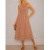 imageGRACE KARIN Womens Summer Sleeveless Tank Dress A Line Midi Dress Eyelet Crewneck Casual Holiday Dress with PocketsPink