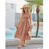 imageGRACE KARIN Womens Summer Sleeveless Tank Dress A Line Midi Dress Eyelet Crewneck Casual Holiday Dress with PocketsPink