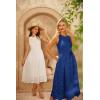 imageGRACE KARIN Womens Summer Sleeveless Tank Dress A Line Midi Dress Eyelet Crewneck Casual Holiday Dress with PocketsRoyal Blue